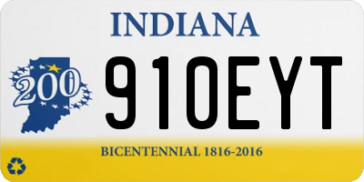 IN license plate 910EYT