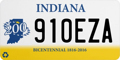 IN license plate 910EZA