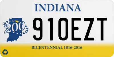IN license plate 910EZT