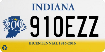 IN license plate 910EZZ