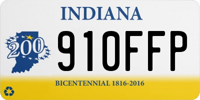 IN license plate 910FFP