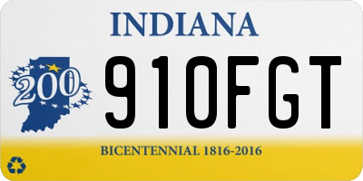 IN license plate 910FGT