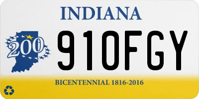 IN license plate 910FGY