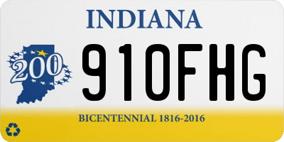 IN license plate 910FHG