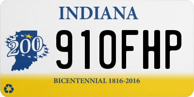 IN license plate 910FHP