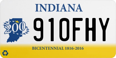 IN license plate 910FHY