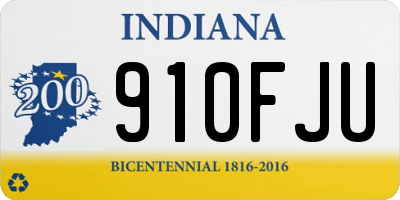 IN license plate 910FJU
