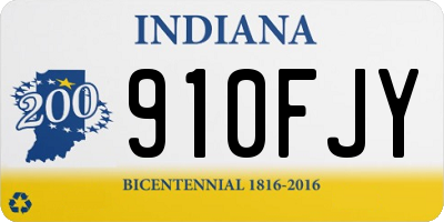 IN license plate 910FJY