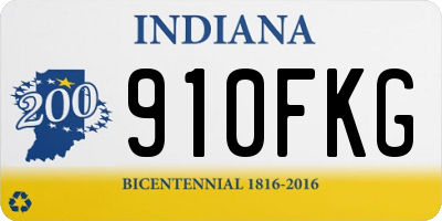 IN license plate 910FKG