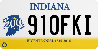 IN license plate 910FKI