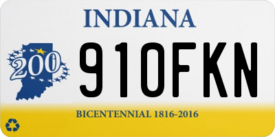 IN license plate 910FKN