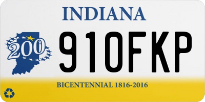 IN license plate 910FKP