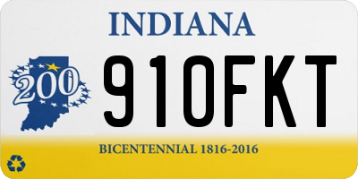 IN license plate 910FKT