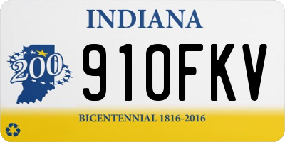IN license plate 910FKV