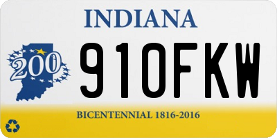 IN license plate 910FKW