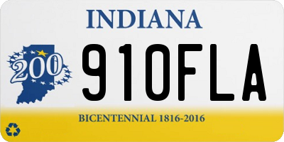 IN license plate 910FLA