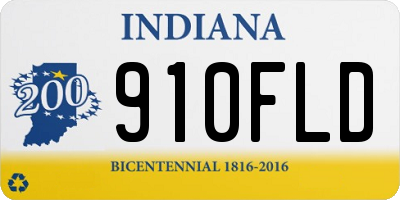 IN license plate 910FLD