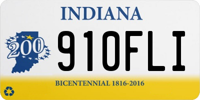 IN license plate 910FLI