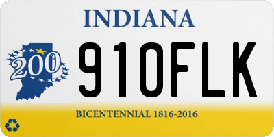 IN license plate 910FLK