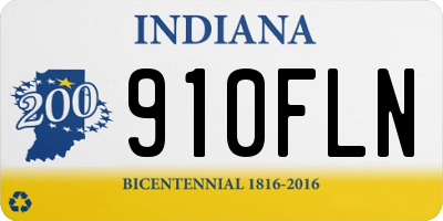 IN license plate 910FLN