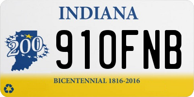 IN license plate 910FNB