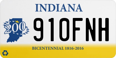 IN license plate 910FNH