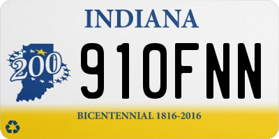 IN license plate 910FNN