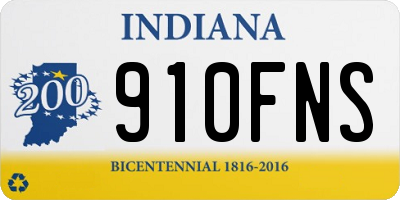 IN license plate 910FNS