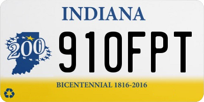 IN license plate 910FPT