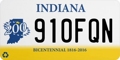 IN license plate 910FQN