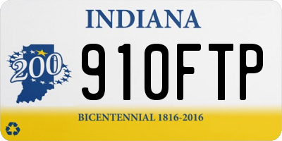 IN license plate 910FTP
