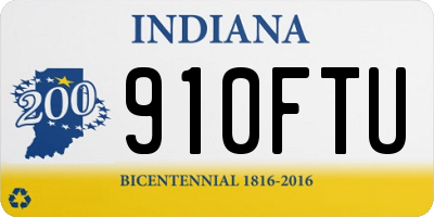 IN license plate 910FTU