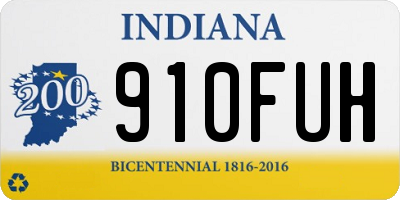 IN license plate 910FUH