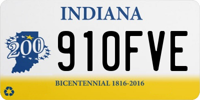 IN license plate 910FVE