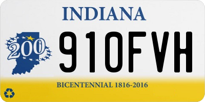 IN license plate 910FVH