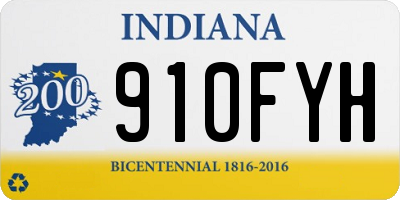 IN license plate 910FYH
