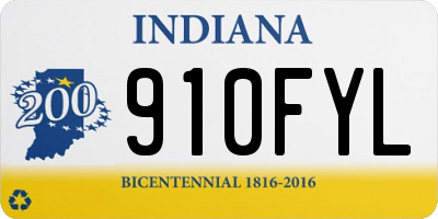 IN license plate 910FYL