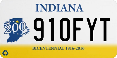 IN license plate 910FYT