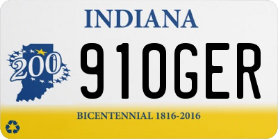 IN license plate 910GER