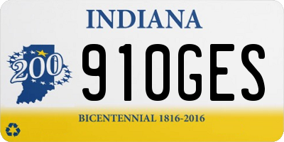 IN license plate 910GES