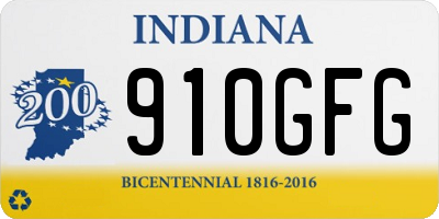 IN license plate 910GFG