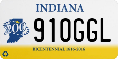 IN license plate 910GGL