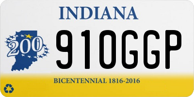 IN license plate 910GGP