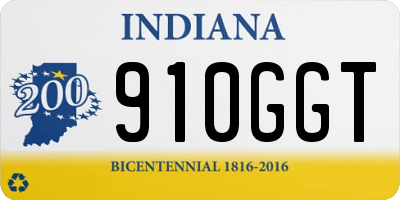 IN license plate 910GGT