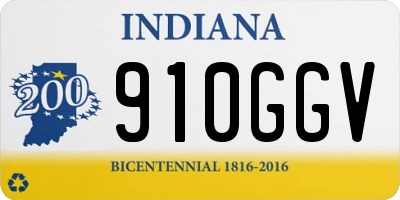 IN license plate 910GGV
