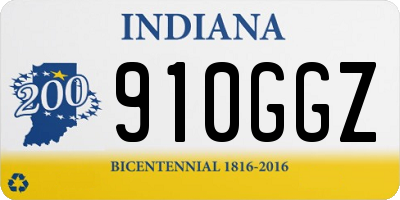 IN license plate 910GGZ