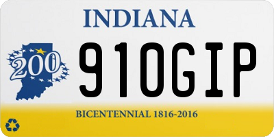 IN license plate 910GIP
