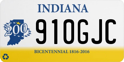 IN license plate 910GJC