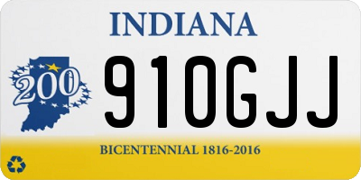 IN license plate 910GJJ