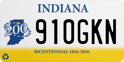 IN license plate 910GKN